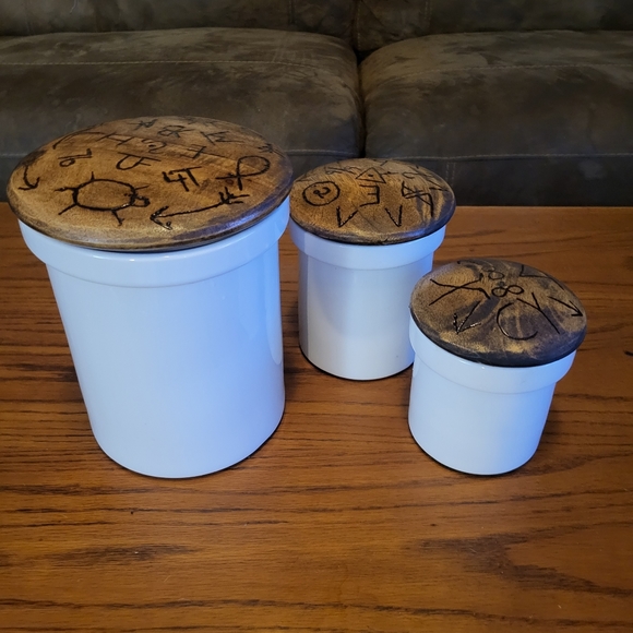 Cattle Branded Canisters - Picture 2 of 3